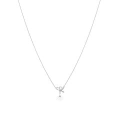 Dây liền mặt vàng trắng 14K gắn đá CZ DOJI ALPK000800F2CZ1