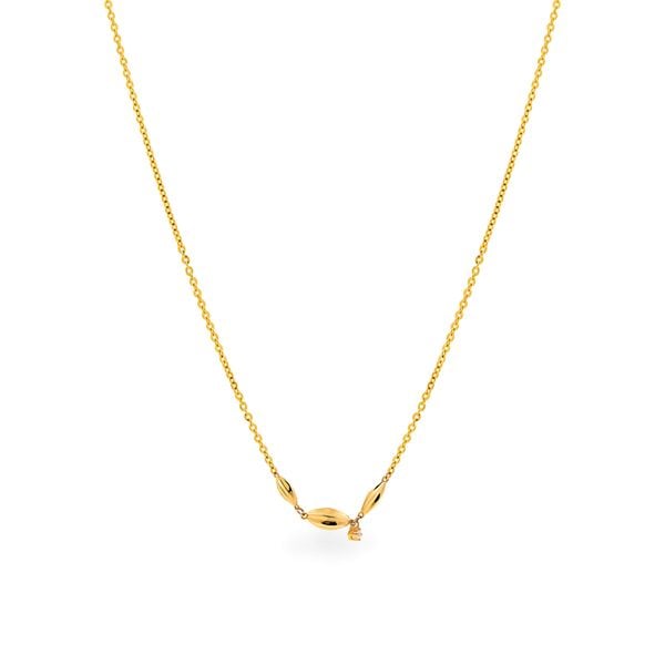 Dây liền mặt vàng vàng 14K gắn đá CZ DOJI ALPK000806F1CZ1