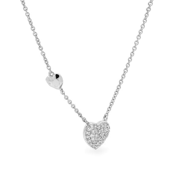 Dây liền mặt vàng trắng 14K gắn kim cương DOJI ALPR400117F2DA1