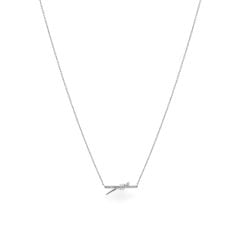 Dây liền mặt vàng trắng 14K gắn kim cương DOJI ALPR400160F2DA1