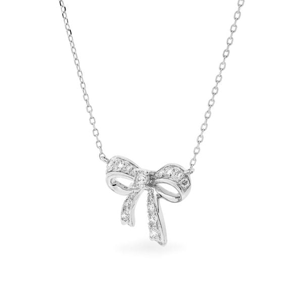 Dây liền mặt vàng trắng 14K gắn kim cương DOJI ALPR400168F2DA1