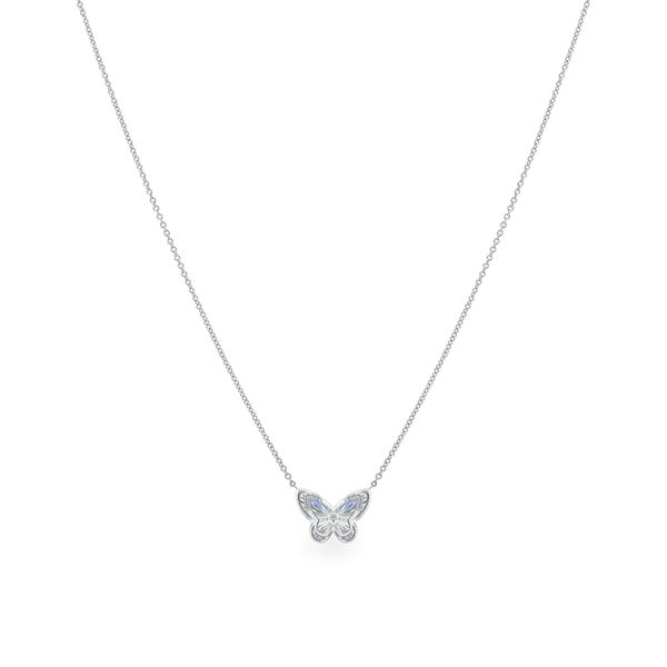 Dây liền mặt vàng trắng 14K gắn kim cương DOJI ALPR400219F2DA1