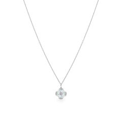 Dây liền mặt vàng trắng 14K gắn kim cương DOJI ALPR400220F2DA1