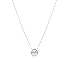 Dây liền mặt vàng trắng 14K gắn kim cương DOJI ALPR400223F2DA1