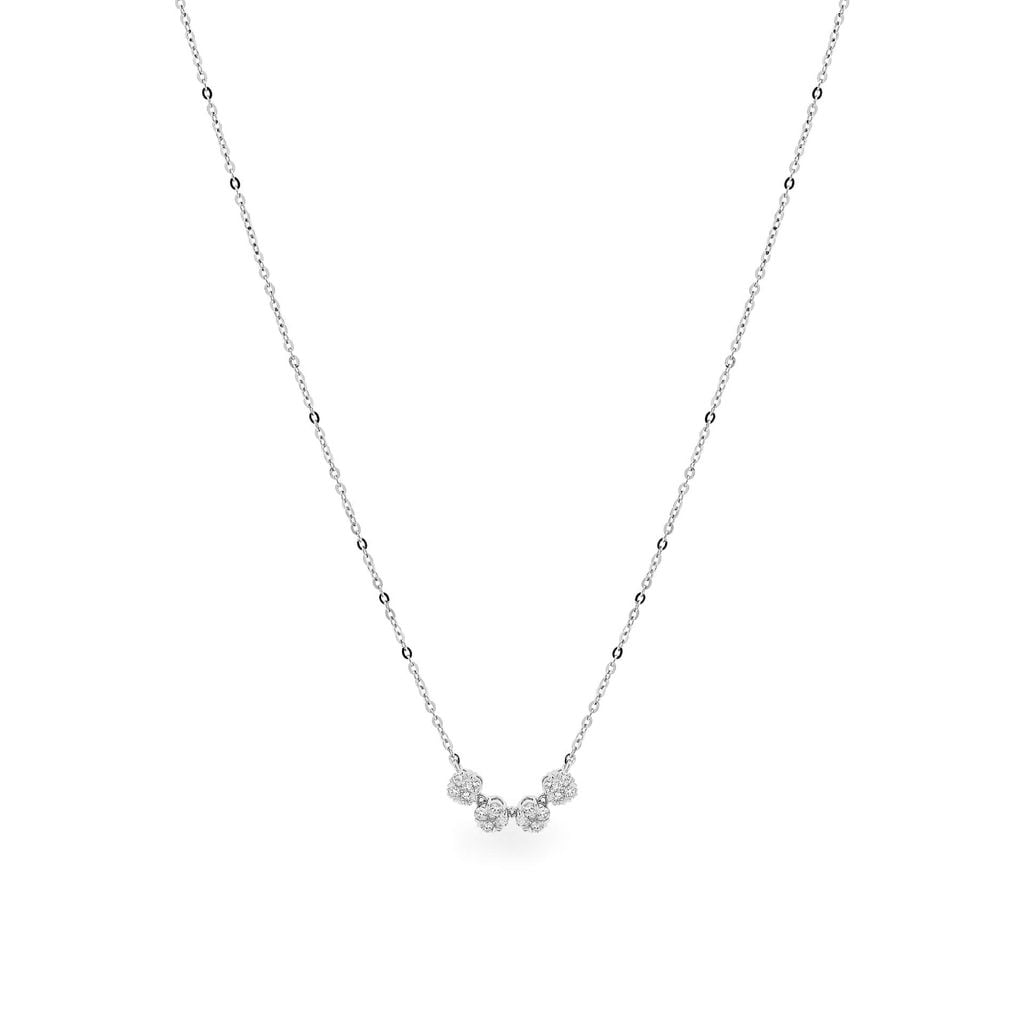 Dây liền mặt vàng trắng 14K gắn kim cương DOJI ALPR600093F2DA1 