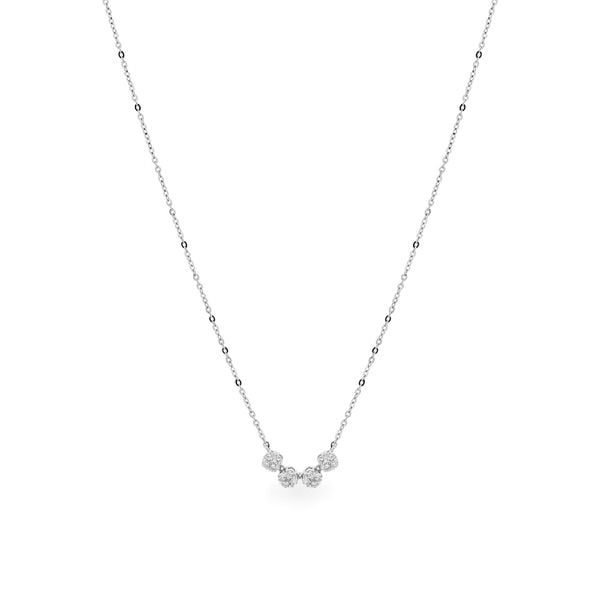 Dây liền mặt vàng trắng 14K gắn kim cương DOJI ALPR600093F2DA1