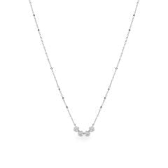 Dây liền mặt vàng trắng 14K gắn kim cương DOJI ALPR600093F2DA1