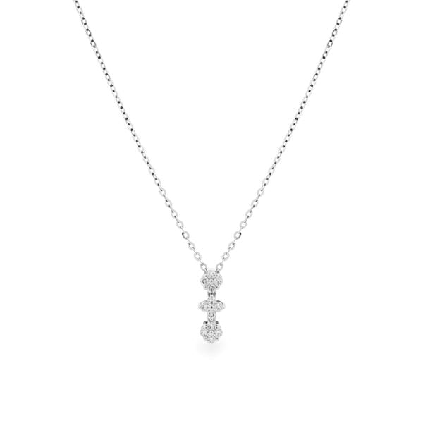 Dây liền mặt vàng trắng 14K gắn kim cương DOJI ALPR600095F2DA1