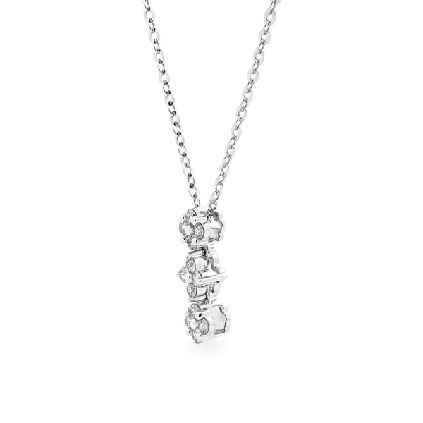 Dây liền mặt vàng trắng 14K gắn kim cương DOJI ALPR600095F2DA1
