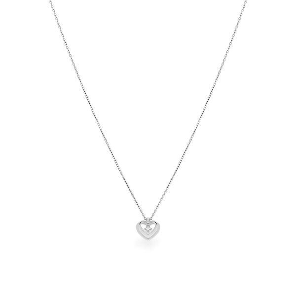 Dây liền mặt vàng trắng 14K gắn kim cương DOJI ALPR600099F2DA1