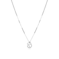 Dây liền mặt vàng trắng 14K gắn kim cương DOJI ALPR600102F2DA1