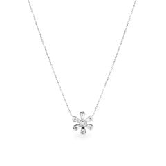 Dây liền mặt vàng trắng 14K gắn kim cương DOJI ALPR700067F2DA1