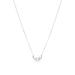 Dây liền mặt vàng trắng 14K gắn kim cương DOJI ALPR700103F2DA1