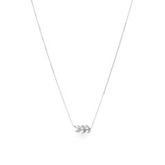 Dây liền mặt vàng trắng 14K gắn kim cương DOJI ALPR700104F2DA1