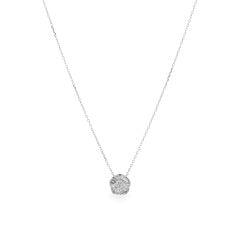 Dây liền mặt vàng trắng 14K gắn kim cương DOJI ALPR700122F2DA1