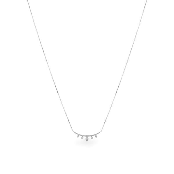 Dây liền mặt vàng trắng 14K gắn kim cương DOJI ALPR800006F2DA1