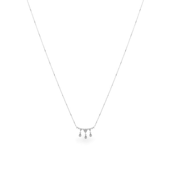 Dây liền mặt vàng trắng 14K gắn kim cương DOJI ALPR800008F2DA1