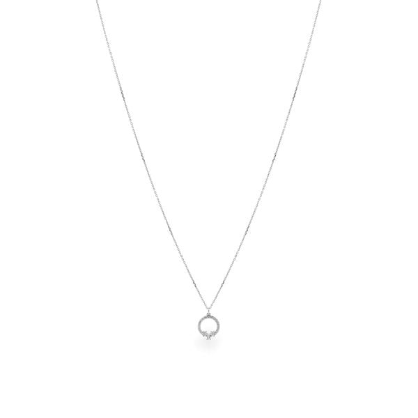 Dây liền mặt vàng trắng 14K gắn kim cương DOJI ALPR800011F2DA1