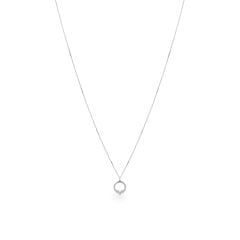 Dây liền mặt vàng trắng 14K gắn kim cương DOJI ALPR800011F2DA1