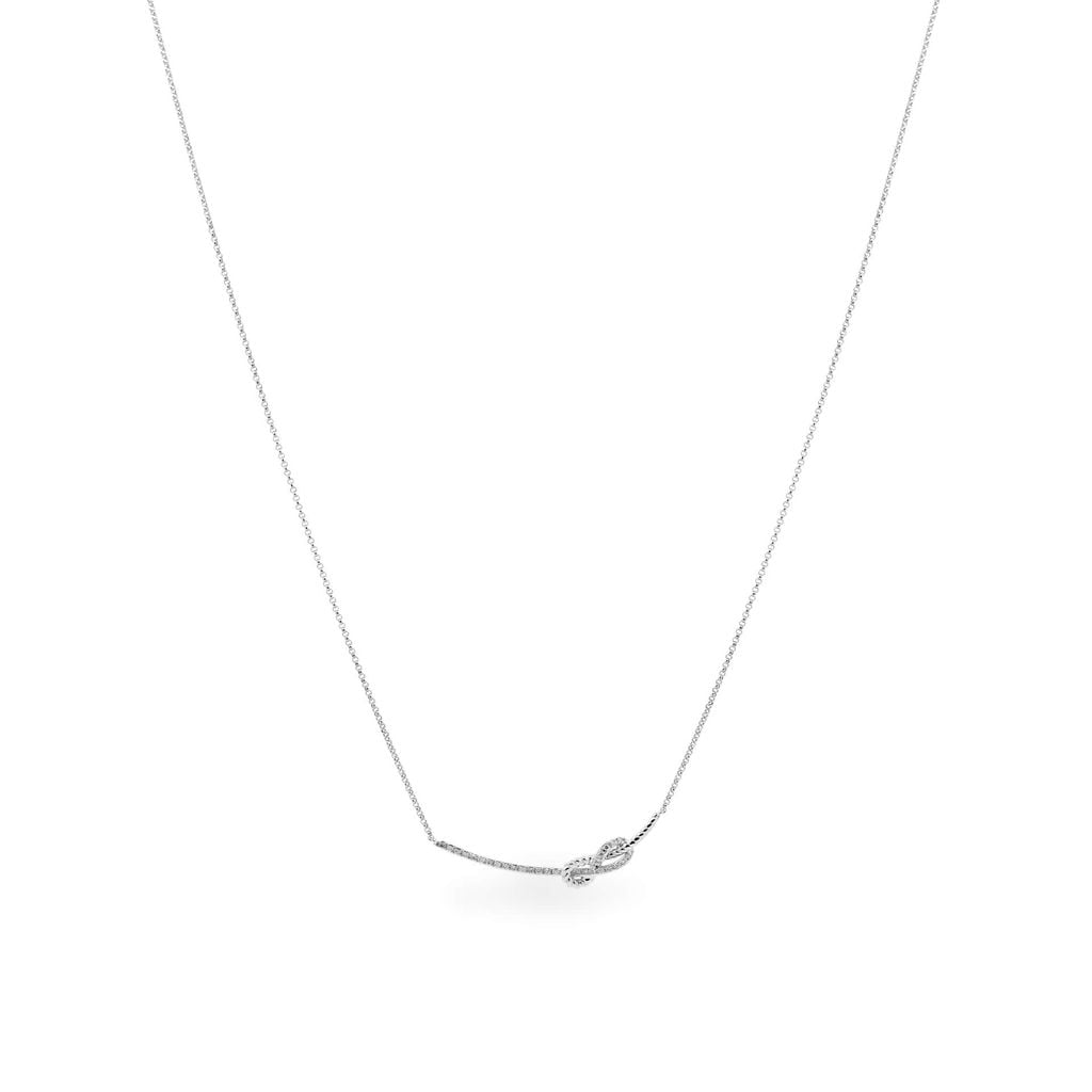 Dây liền mặt vàng trắng 14K gắn kim cương DOJI ALPR800013F2DA1 