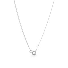 Dây liền mặt vàng trắng 14K gắn kim cương DOJI ALPR800019F2DA1