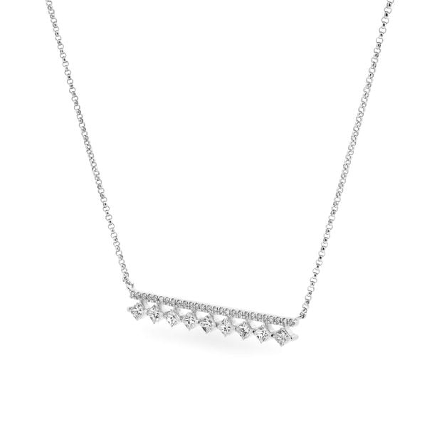 Dây liền mặt vàng trắng 14K gắn kim cương DOJI ALPR800022F2DA1