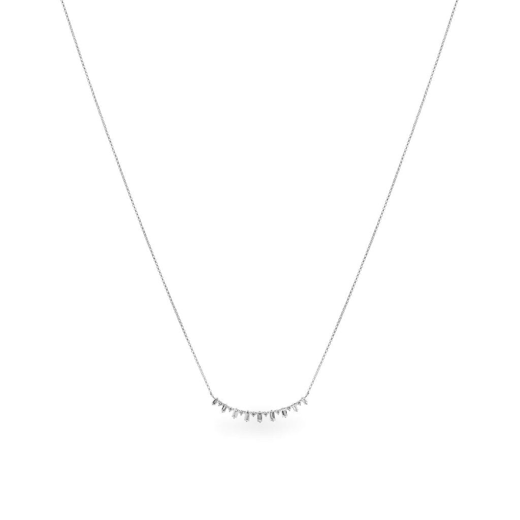 Dây liền mặt vàng trắng 14K gắn kim cương DOJI ALPR800027F2DA1 