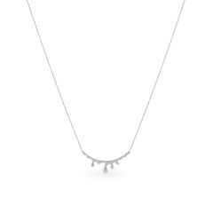 Dây liền mặt vàng trắng 14K gắn kim cương DOJI ALPR800028F2DA1