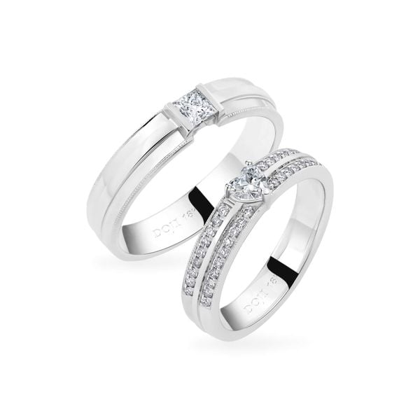 Nhẫn cưới 18K DOJI AWMF000046D2NN1 - AWFF000046D2NN1