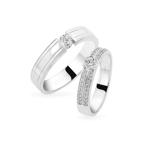 Nhẫn cưới 18K DOJI AWMF000055D2NN1 - AWFF000055D2NN1