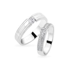 Nhẫn cưới 18K DOJI AWMF000055D2NN1 - AWFF000055D2NN1