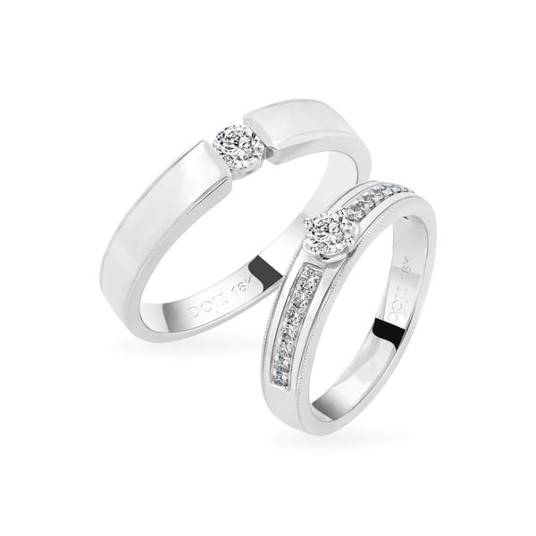 Nhẫn cưới 18K DOJI AWMF000031D2NN1 - AWFF000031D2NN1
