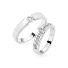 Nhẫn cưới 18K DOJI AWMF000031D2NN1 - AWFF000031D2NN1