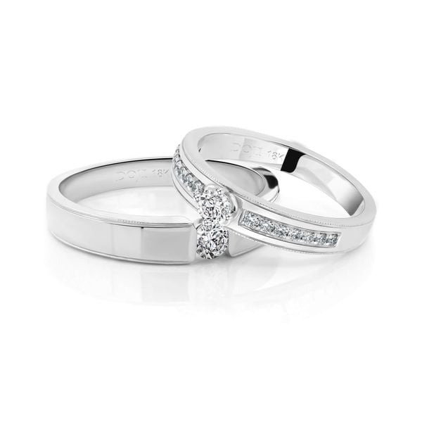 Nhẫn cưới 18K DOJI AWMF000031D2NN1 - AWFF000031D2NN1