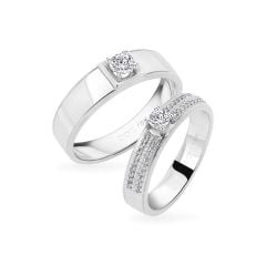 Nhẫn cưới 18K DOJI AWMF000039D2NN1 - AWFF000039D2NN1