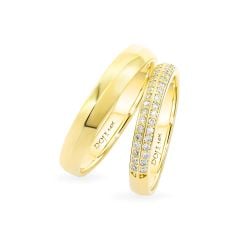 Nhẫn cưới 14K DOJI AWMG011572F1KK1 - AWFG011572F1ML1