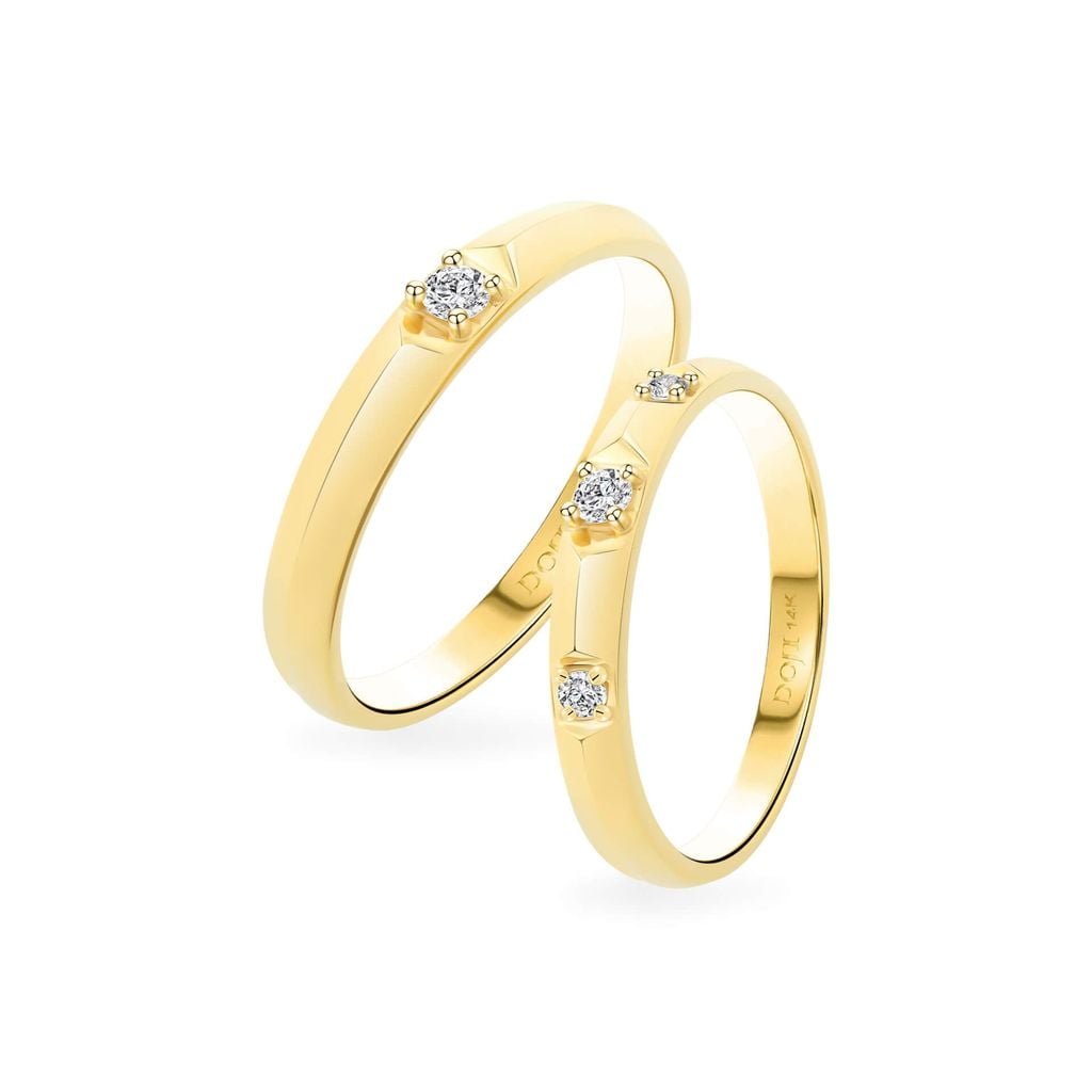 Nhẫn cưới 14K DOJI AWMG011963F1ML1 - AWMG011963F1ML1 