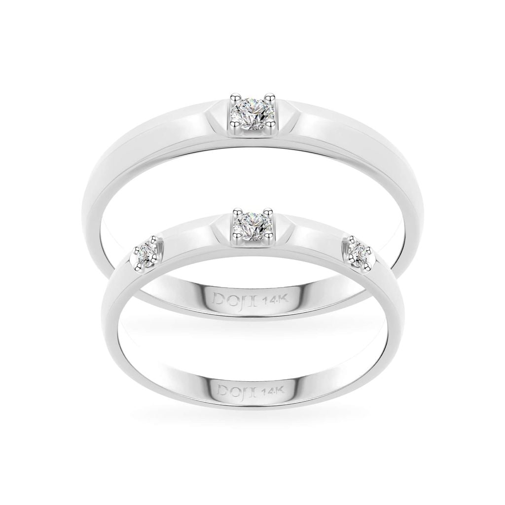 Nhẫn cưới 14K DOJI AWMG011963F2ML1 - AWMG011963F2ML1 