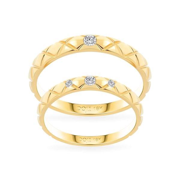 Nhẫn cưới 18K DOJI AWMG011965D1ML1 - AWMG011965D1ML1