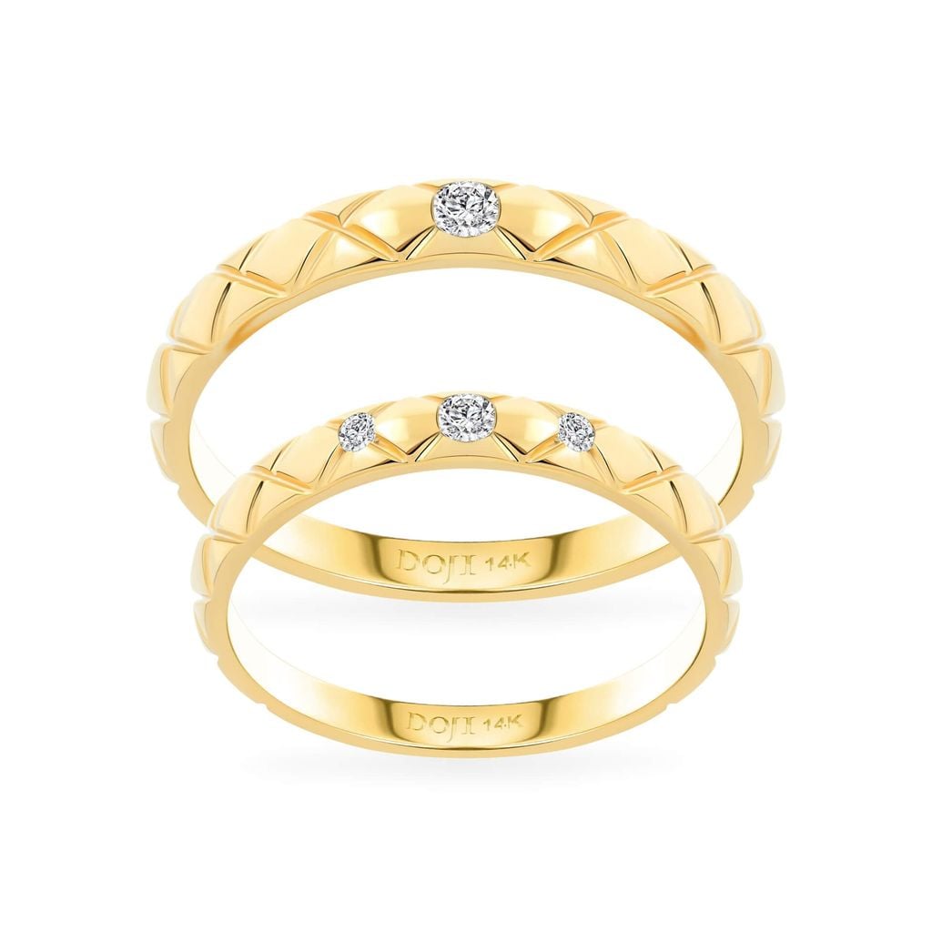 Nhẫn cưới 14K DOJI AWMG011965F1ML1 - AWMG011965F1ML1 