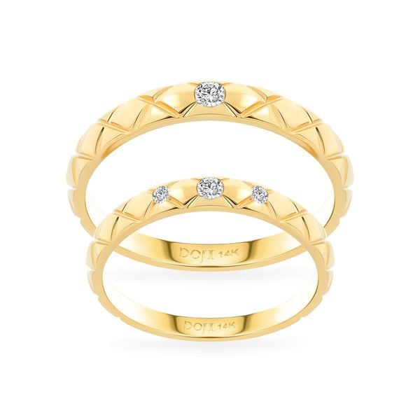 Nhẫn cưới 14K DOJI AWMG011965F1ML1 - AWMG011965F1ML1