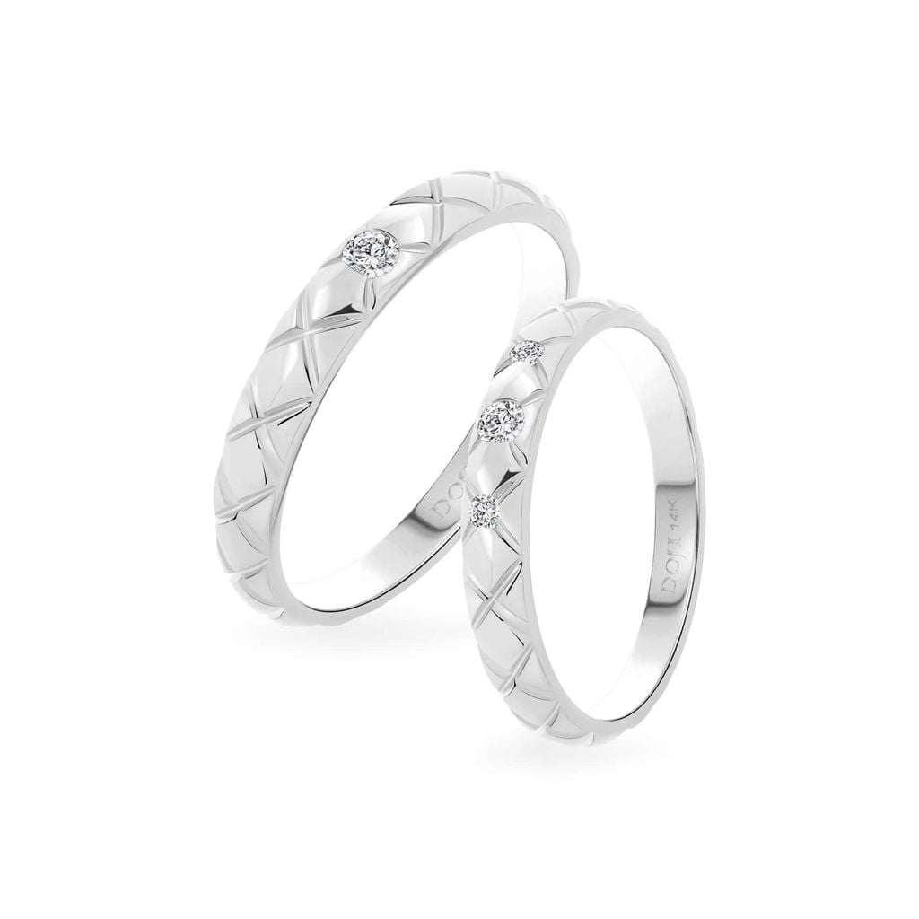 Nhẫn cưới 14K DOJI AWMG011965F2ML1 - AWMG011965F2ML1 