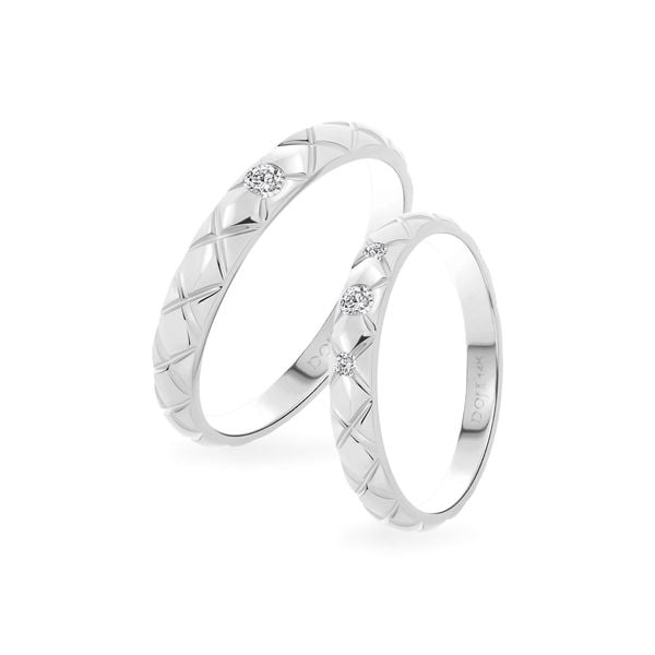 Nhẫn cưới 14K DOJI AWMG011965F2ML1 - AWMG011965F2ML1