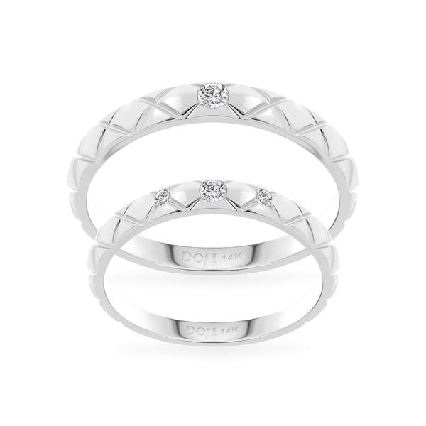 Nhẫn cưới 14K DOJI AWMG011965F2ML1 - AWMG011965F2ML1