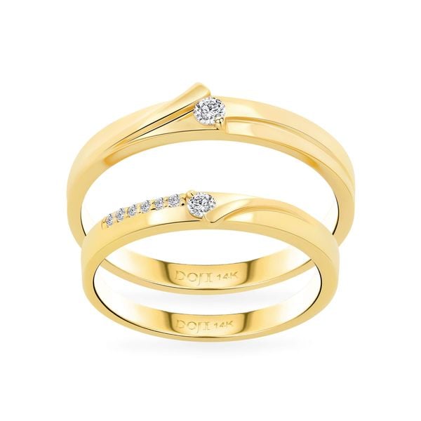 Nhẫn cưới 14K DOJI AWMG011966F1ML1 - AWMG011966F1ML1