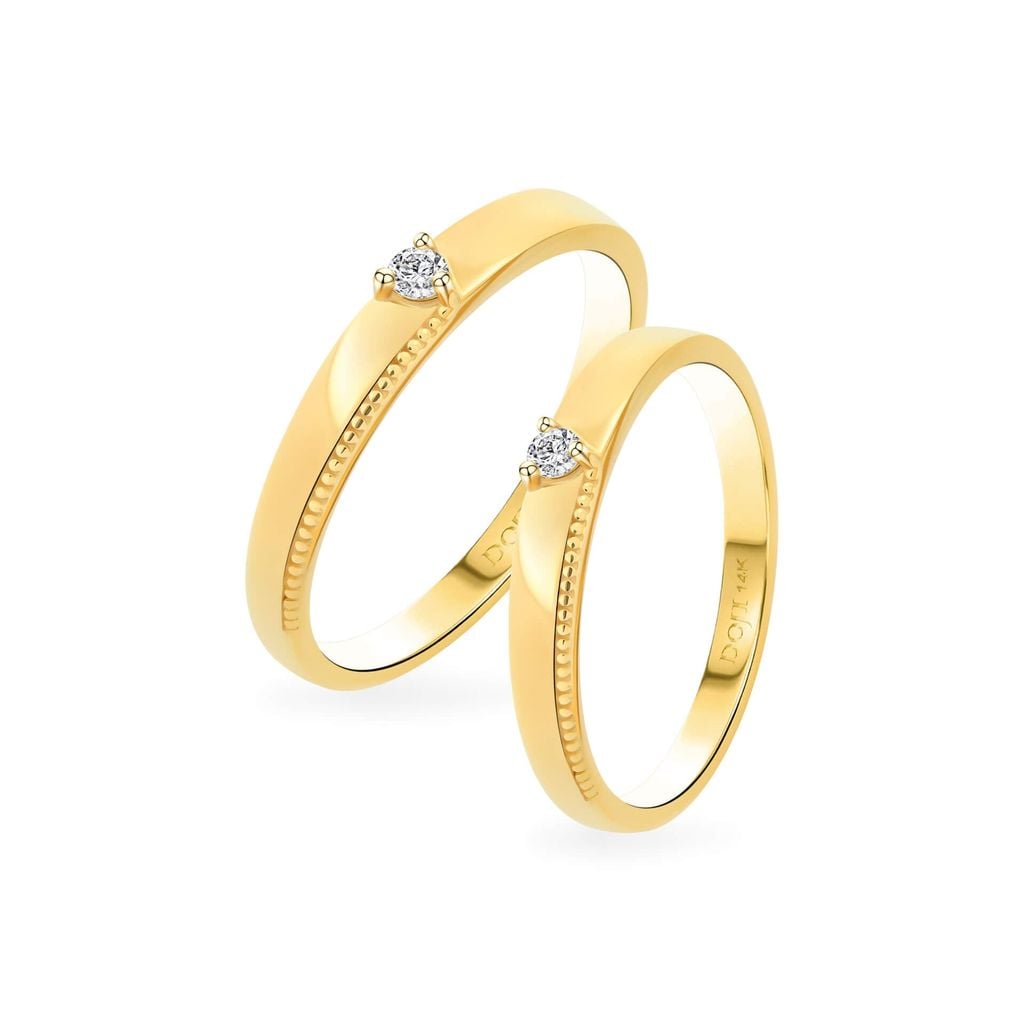 Nhẫn cưới 14K DOJI AWMG011968F1ML1 - AWMG011968F1ML1 