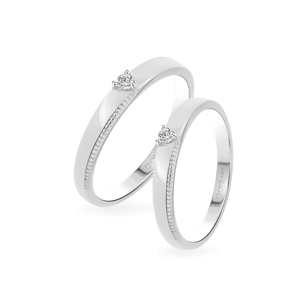 Nhẫn cưới 14K DOJI AWMG011968F2ML1 - AWMG011968F2ML1 