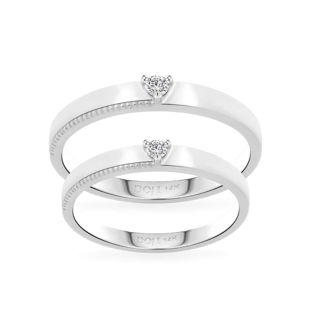 Nhẫn cưới 14K DOJI AWMG011968F2ML1 - AWMG011968F2ML1 