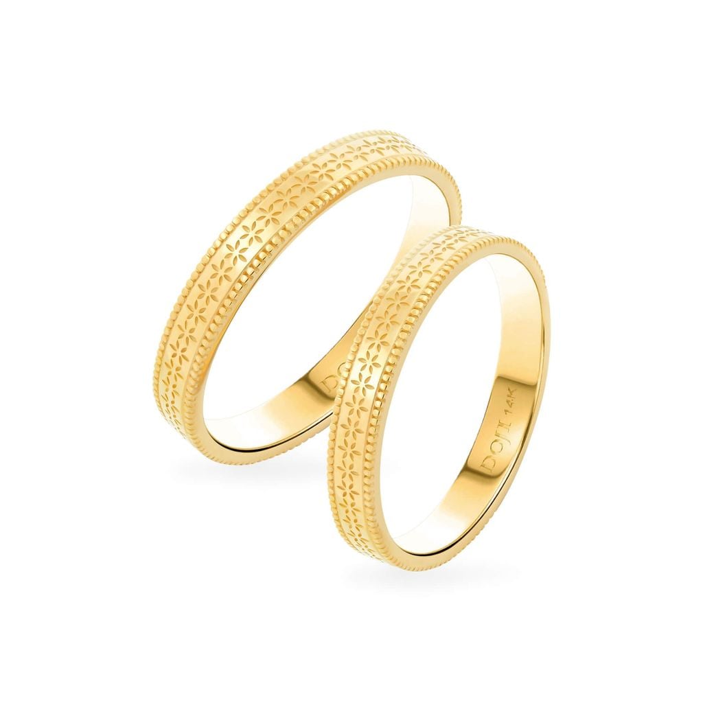 Nhẫn cưới 14K DOJI AWMG011969F1KK1 - AWMG011969F1KK1 