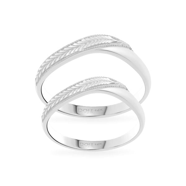 Nhẫn cưới 14K DOJI AWMG011970F2KK1 - AWMG011970F2KK1